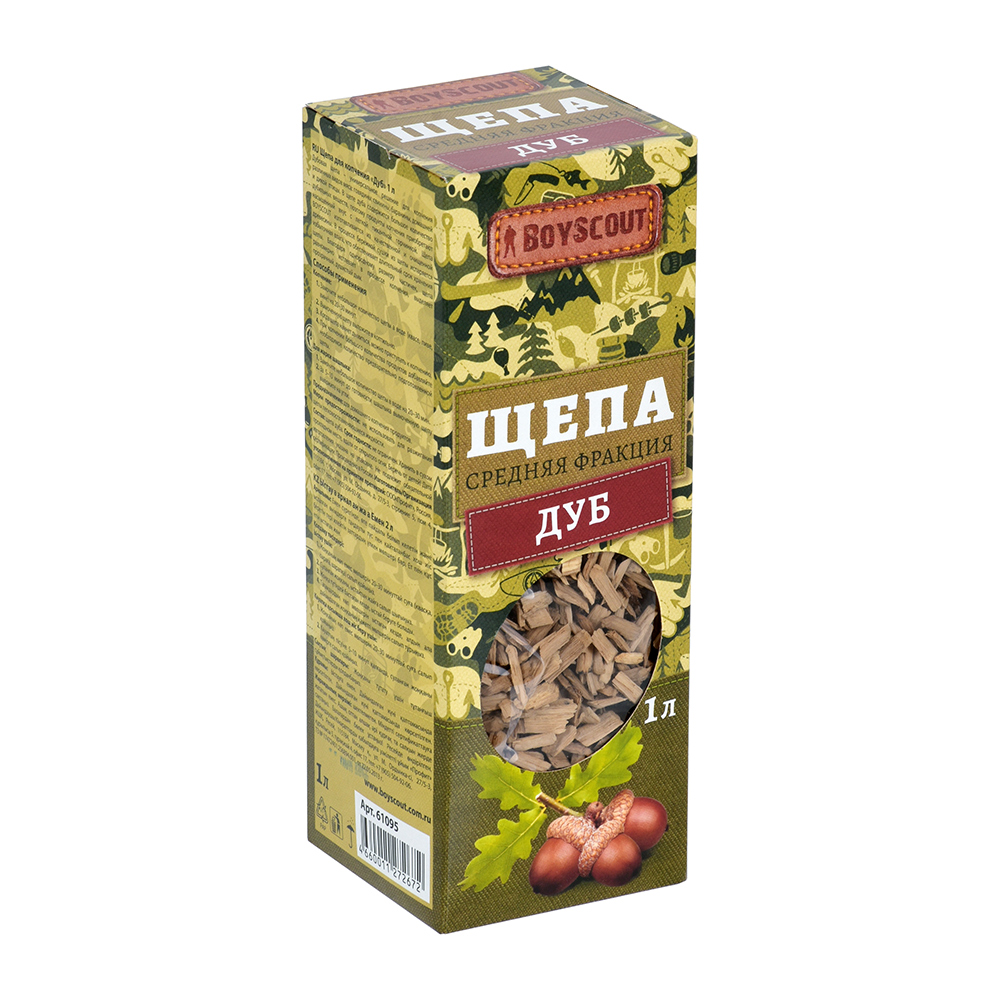 изображение Щепа для копчения  BOYSCOUT Дуб 1л1
